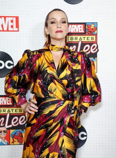 Annie Wersching attends ABC and Marvel honor Stan Lee at New Amsterdam Theatre