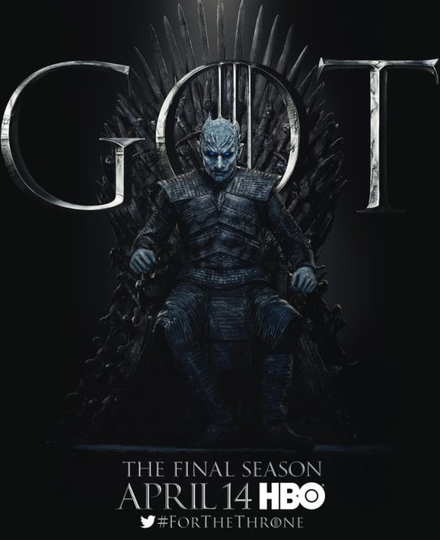 The Night King on the Throne - Game of Thrones