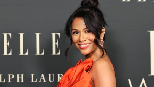 Karen David attends the 27th Annual ELLE Women in Hollywood Celebration at Dolby Terrace at the Academy Museum of Motion Pictures