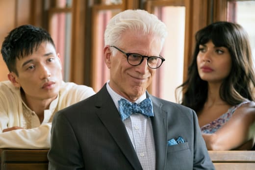 Jason, Michael, and Tahani - The Good Place Season 2 Episode 10