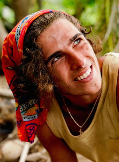 Xander looking up - Survivor Season 41 Episode 10