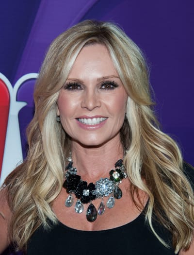 Tamra Barney arrives at the NBCUniversal's "2013 Summer TCA Tour"