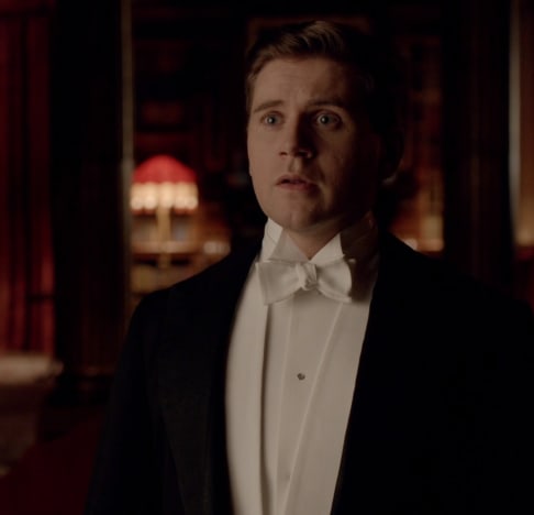 Tom dressed for dinner - Downton Abbey