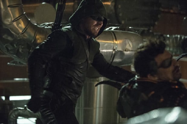 Arrow vs Deathstroke -- Arrow