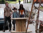 Rick, Carl and Michonne