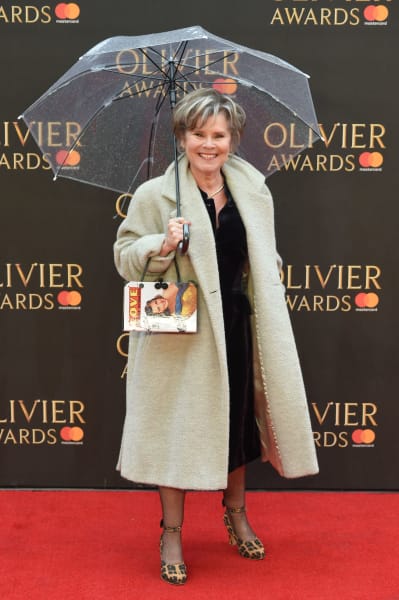 Imelda Staunton Poses on Red Carpet