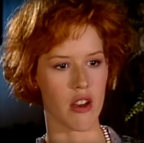 Young Molly Ringwald Looking Upset