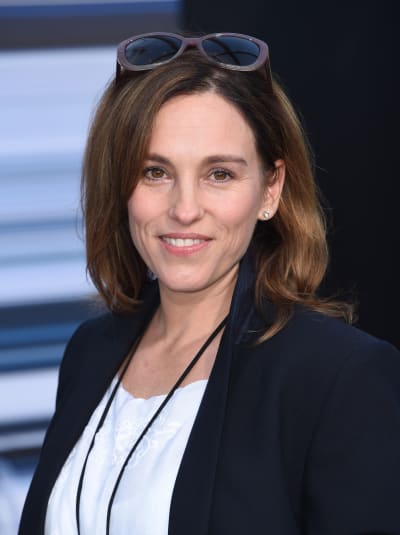 Amy Jo Johnson attends the red carpet arrivals for the world premiere of Power Rangers