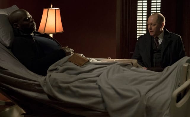Red checks in on Dembe - The Blacklist Season 4 Episode 18