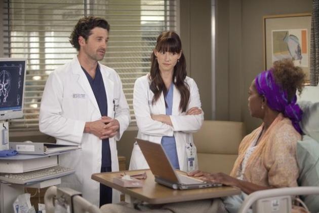 Lexie, Derek and Patient