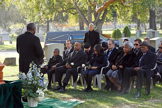 Vance at Funeral