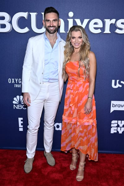 Carl Radke and Lindsay Hubbard attend the 2022 NBCUniversal Upfront at Mandarin Oriental Hotel