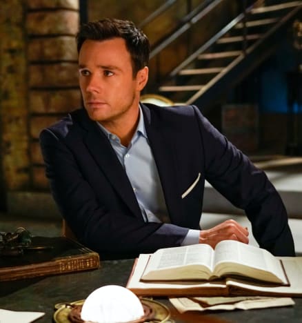 Harry with his books tall - Charmed (2018) Season 2 Episode 2