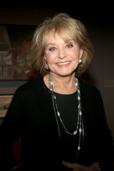  TV Personality Barbara Walters arrives as Ralph Lauren Presents Exclusive Screening Of Hitchcock's To Catch A Thief 