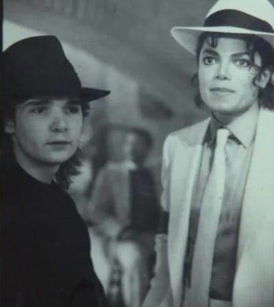 Old Photo of Feldman and Michael Jackson