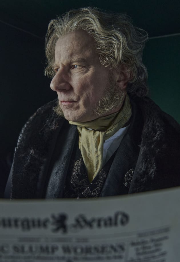 Simon McBurney as Runyan Millworthy - Carnival Row Season 2 Episode 1