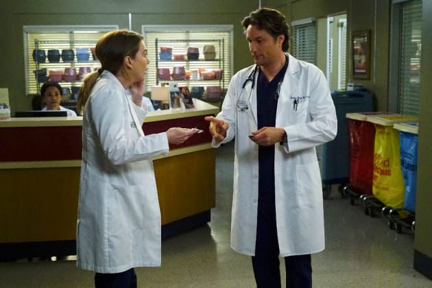 Friendly Debate - Grey's Anatomy Season 13 Episode 23