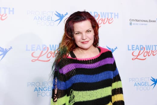 Pauley Perrette attends Project Angel Food “Lead With Love 2021” at KTLA 5 