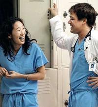 T.R. Knight and Sandra Oh T.R. Knight and Sandra Oh