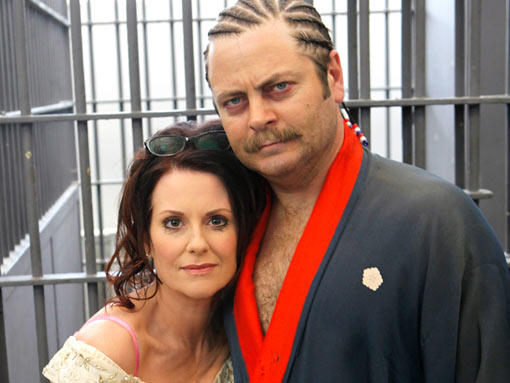 Megan Mullally and Nick Offerman