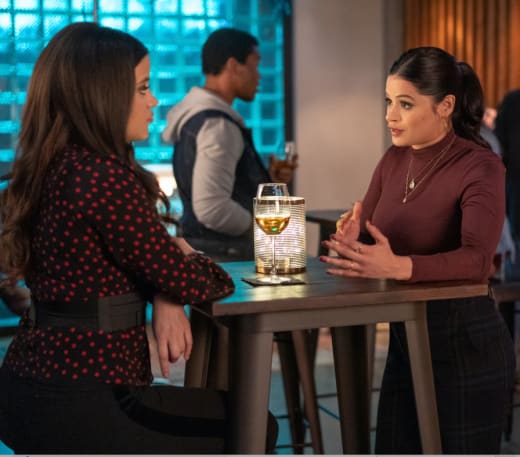 Mel and Macy at the Table Tall - Charmed (2018) Season 2 Episode 10
