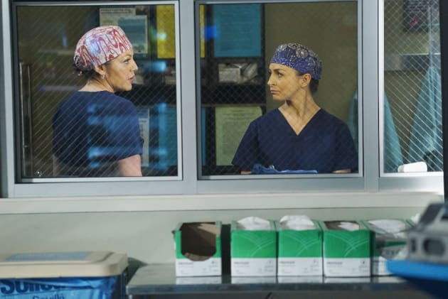 Callie and Amelia Talk it Over - Grey's Anatomy Season 11 Episode 24