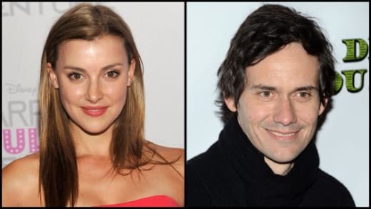 Emma Lahana and Christian Camargo
