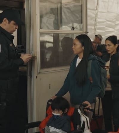 Passing Border Control - The Cleaning Lady Season 1 Episode 9