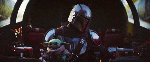 El mandaloriano y Baby Yoda