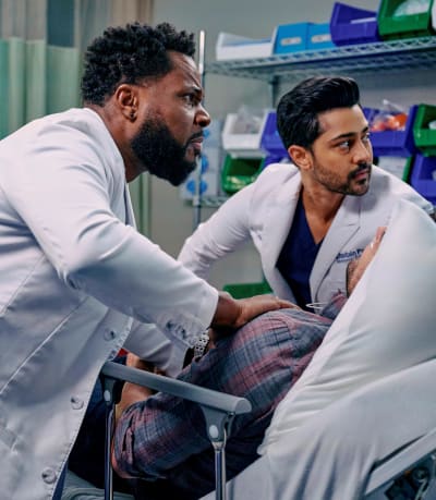 Devon and the Raptor - tall  - The Resident Season 5 Episode 5