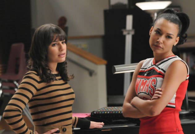 Rachel and Santana