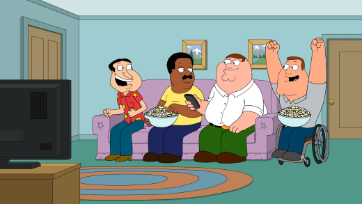 Watching Rocky IV - Family Guy Season 16 Episode 7
