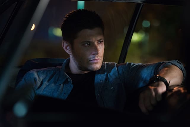 Dean relaxing in the impala supernatural season 11 episode 4