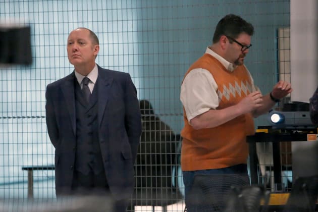 Red is ready for the show to start - The Blacklist Season 4 Episode 6