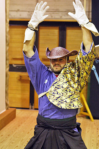 Justin Practices His Routine