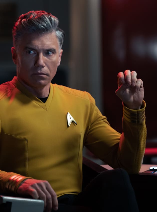 Pike's Alarmed Look - Star Trek: Strange New Worlds Season 1 Episode 10