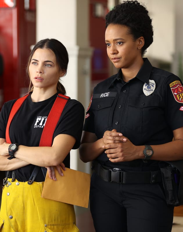 Confiding in Sharon - tall - The Rookie Season 4 Episode 10
