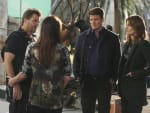 Castle and Beckett on Set