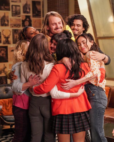 Coterie Crew Group Hug  - tall Good Trouble Season 3 Episode 12