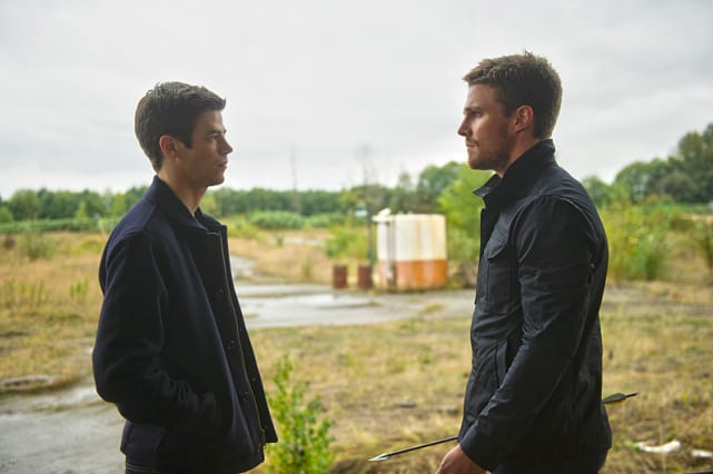 "Sorry. I guess the super tardiness kind of neutralizes it." The Flash