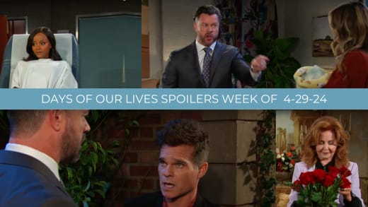 Days of Our Lives Spoilers for the Week of 4-29-24: EJ Promises One Hell of a Confrontation After Sloan’s Plans Unravel!