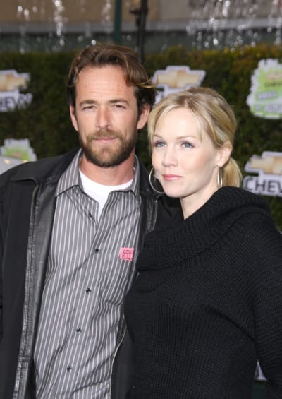Jennie Garth and Luke Perry