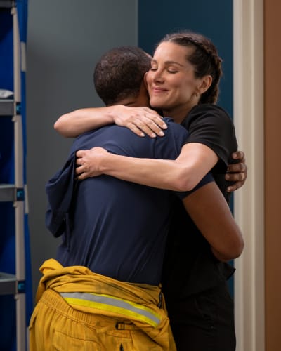 Carina Hugs Ben - Station 19 Season 7 Episode 10