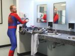 Mitchell as Spiderman