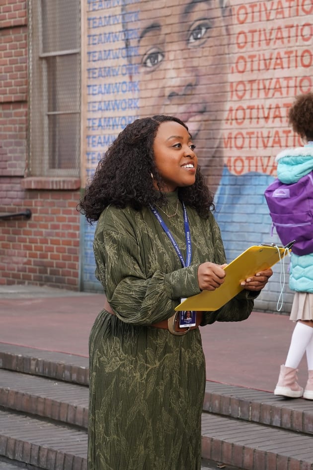 Janine collecting signatures Abbott Elementary Season 2 Episode 19