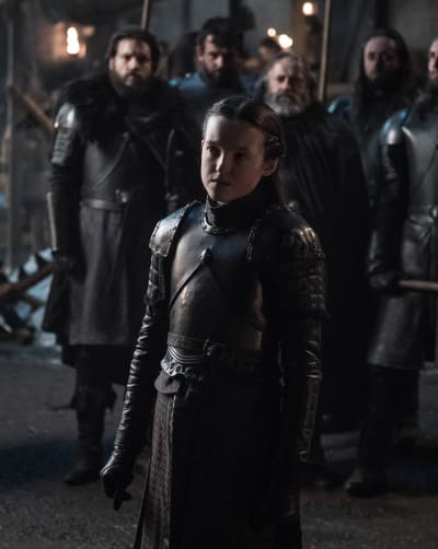 Lyanna Mormont Ready for Battle - Game of Thrones Season 8 Episode 2