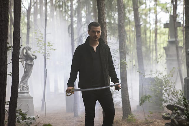 Enzo with a Sword - The Vampire Diaries Season 7 Episode 7