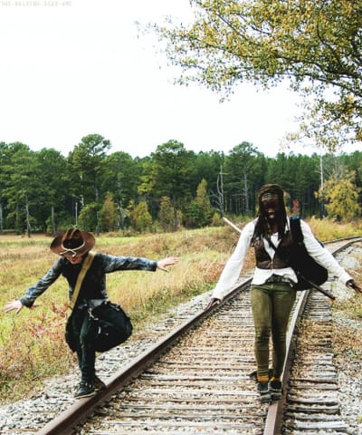 Carl and Michonne