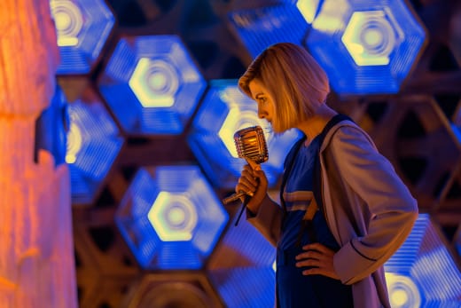The Doctor At the Mic - Doctor Who Season 11 Episode 11