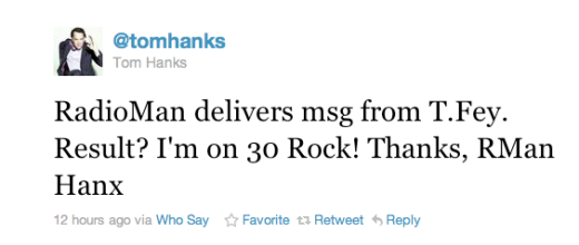 Tom Hanks Tweet